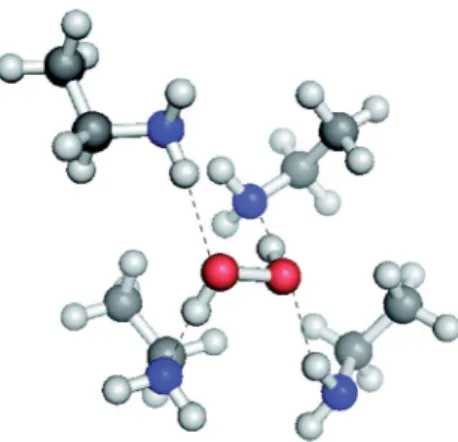 Fig. 14 High energy-e ﬃ ciency water splitting electrolyser concept using a two electron oxidation to H 2 O 2 prior to decomposition to oxygen in a di ﬀ erent ﬂ ow reactor.