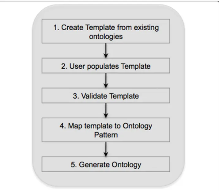 Figure 3 Ontology generation workflow. Outline of typical workflow for ontology generation with Populous.