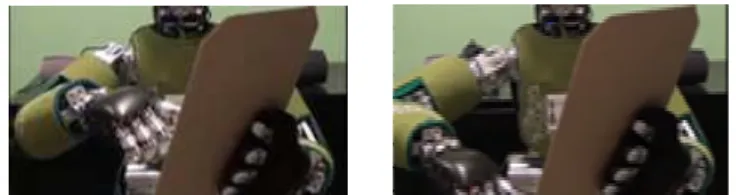 Figure  5  presents  robot  in  two  positions:  (a)  look  at  subject’s  face, (b) look at scoring tablet