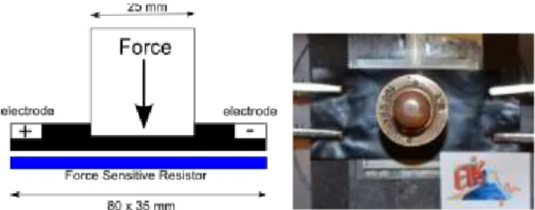 Fig. 2.  Experimental  device  to  measure  tissue  properties  in  physical  contact  with the object