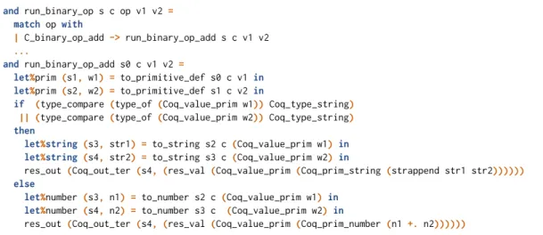 Figure 6: Current input syntax of our specification language: a subset of pure OCaml, extended with monadic notation.