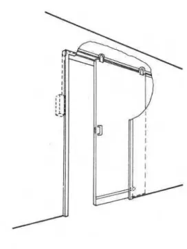 Figure H.  Self-closing sliding door. 