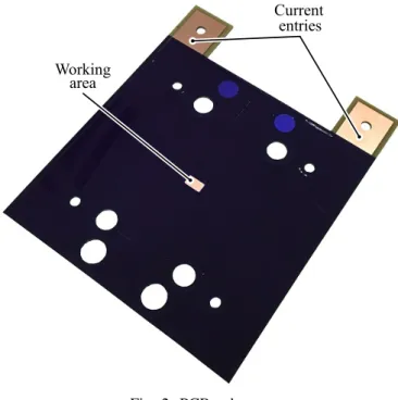 Fig. 3: Vertical SEM acquisition of the interconnection It can be seen on figure (3) that a ”baseplate” is formed between the nano wires and the macro-post