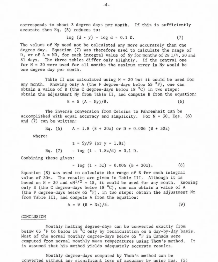 Table  I1  w a s   calculated  u s i n g  N  =  30  b u t   it  could  be  used  for  any  month