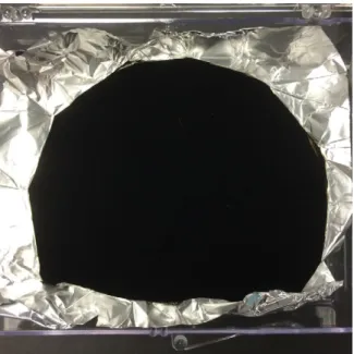 Fig. 9. VANTA Black Grown on Tinfoil Surrey NanoSystems.