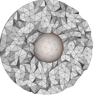 Fig. 10 P 2 spheres with valid volume mesh in-between