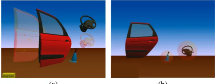 Figure 1: The echoing system (a) and the marker system (b)