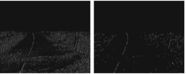 Figure 4 below shows the result of the morphological ﬁltering on the obtained binary image and the image after thresholding.