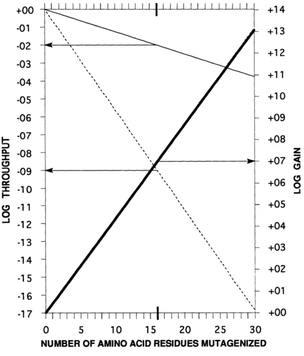 Figure  2.4.  Extrapolation  of  experimental  data  according  to  the exponential  hypothesis  shows  the  efficiency  of  EEM  as  the  number  of