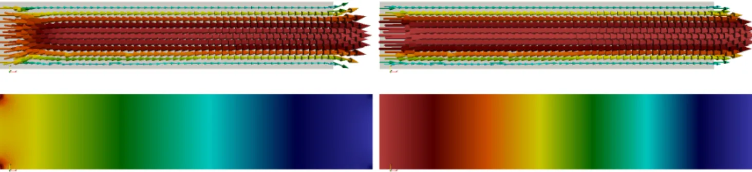 Figure 6. Poiseuille flow in a straight tube.