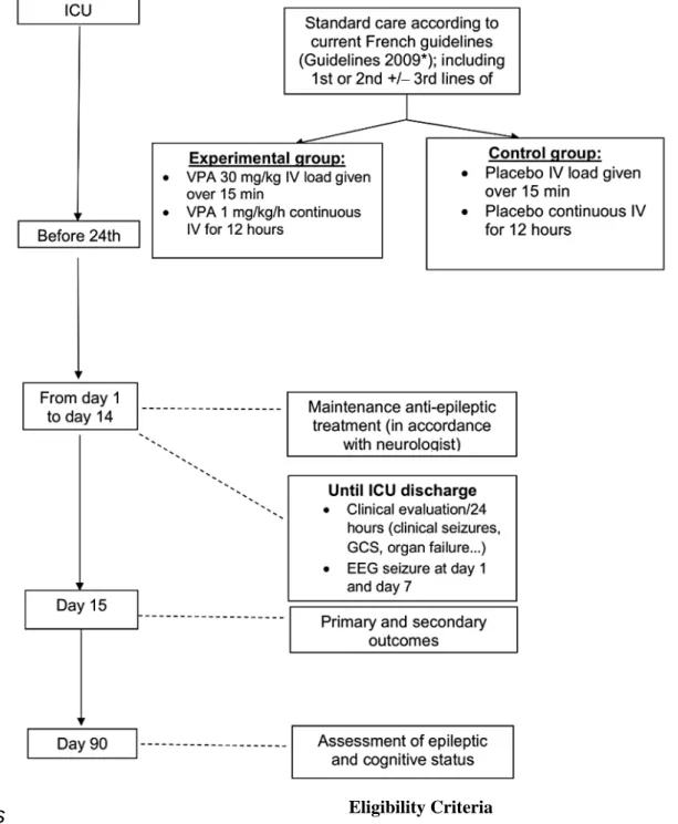 Figure 1.  Study design. AED: antiepileptic drug; EEG: electroencephalogram; GCS: Glasgow Coma Scale; ICU: intensive care unit; IV: intravenous.