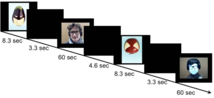 Figure 2: Timing of events in the experimental paradigm. 