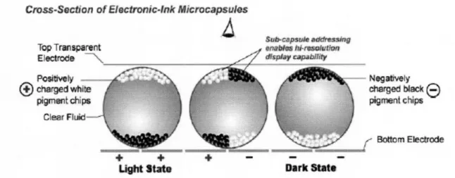 Figure 2-3  E-Ink Display  Technology  [15]