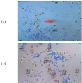 Fig. 3. Results with real trap image data set. (a) Image containing light reflections