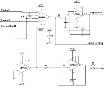 Fig. 2. a. stimulation board with OPA445. b stimulation board with Wilson mirror current.