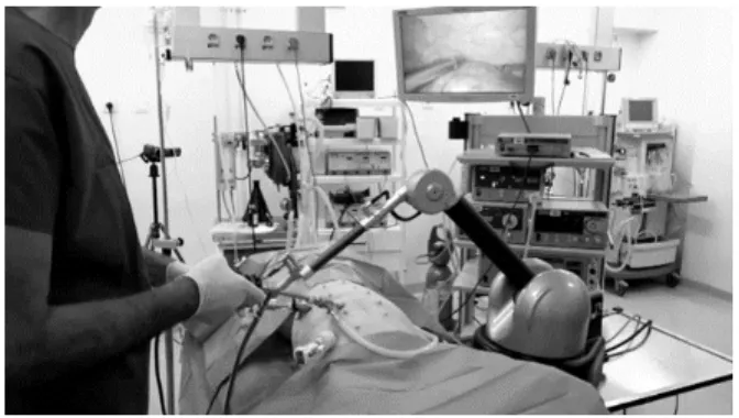 Fig. 1. Achille, a comanipulator to assist laparoscopic surgery.