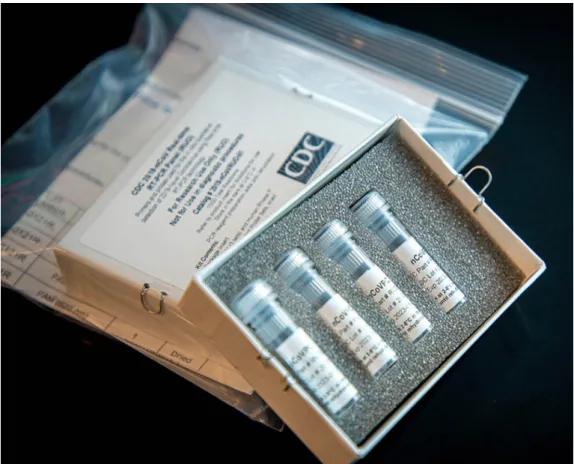 Figure 4 : Kit CDC de diagnostic par transcriptase inverse en temps réel pour la Covid-19 