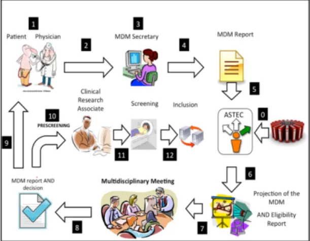 Figure 1 – MultiDisciplinary Meeting workflow 