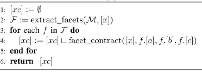 Fig. 2: Facet ABC with its edge normals