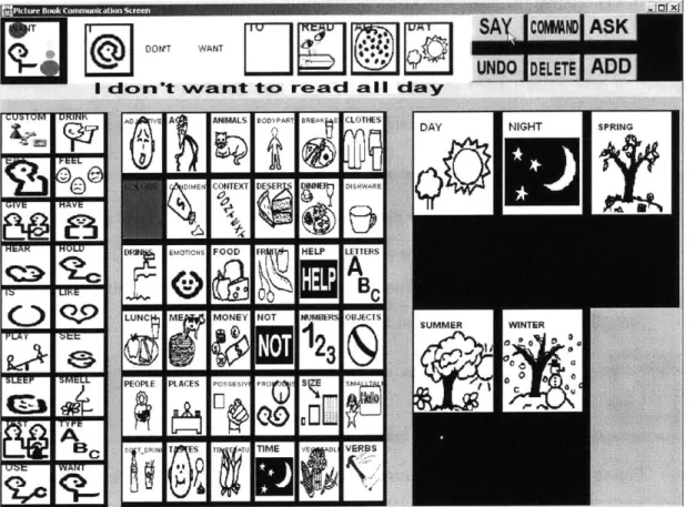 Figure 3-2:  The interface has four major parts.  The top of the interface  shows all functional components