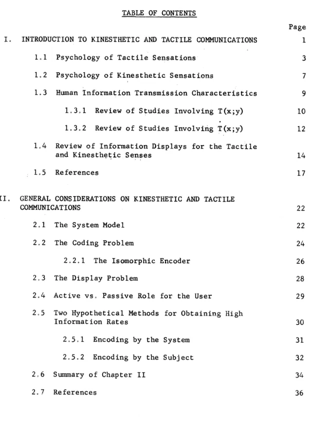 TABLE OF  CONTENTS