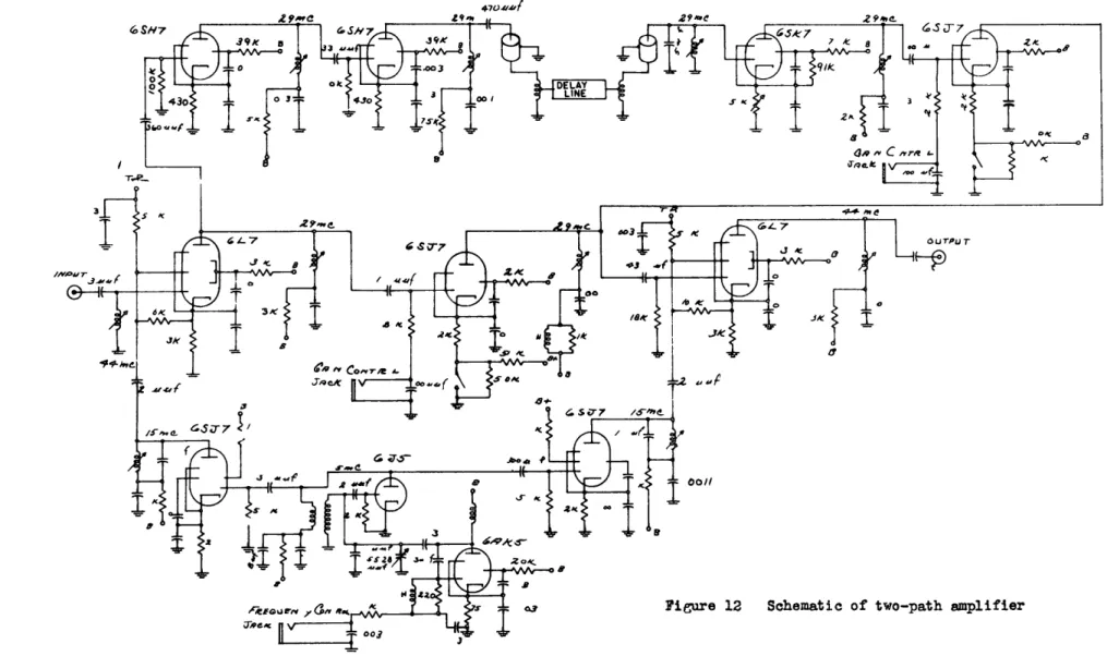 Figure  12  Schematic of two-path amplifier