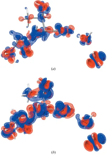 Fig. 5 shows that the XCW fitting effects on the electron density are qualitatively similar to the DFT and cluster-charge approximations visualized in Fig