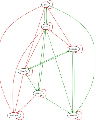 Fig. 5. Simplified influence graph displayed in Fig. 4 of [20], without the activation multi-levels.