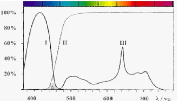 FIGURE 5 : CARACTERISTIQUES DU SYSTEME D‐LIGHT POUR LA DETECTION DE  LA FLUORESCENCE 