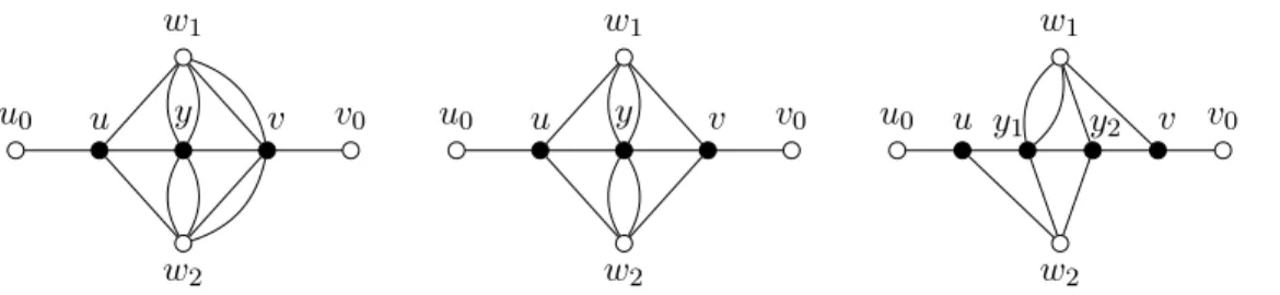 Figure 6: Gadgets of rules 15, 16 and 17.