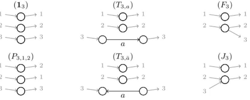 Fig. 8. Elementary birooted graphs.