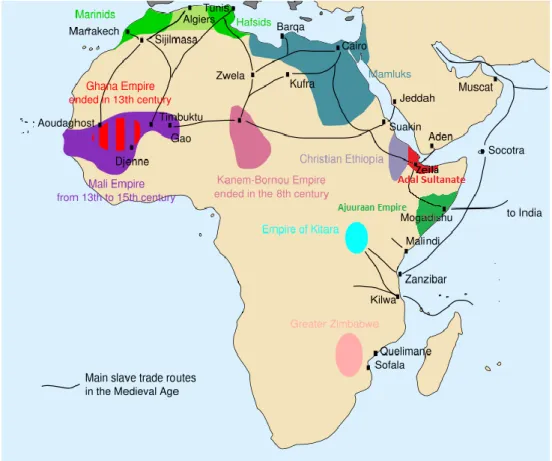 Fig 02: The Main Slave Routes in Medieval Africa. 2