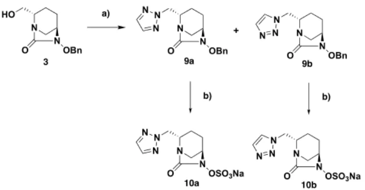 Table 1. Structure of alkynes used for CuAAC, resulting triazole-containing DBOs, and final  sulfated compounds 