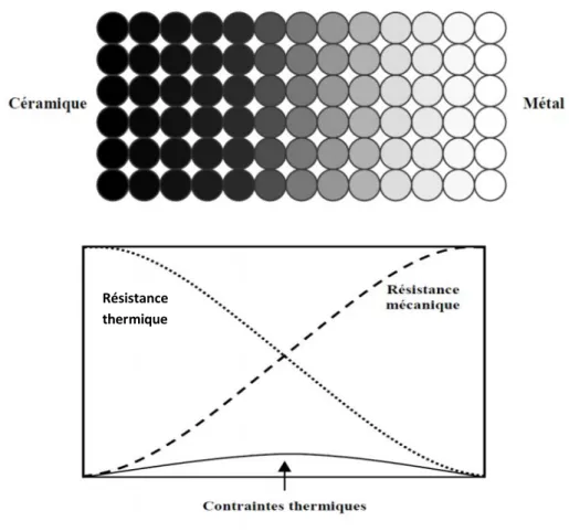 Figure I.1 : Concept des matériaux à gradient de propriétés.