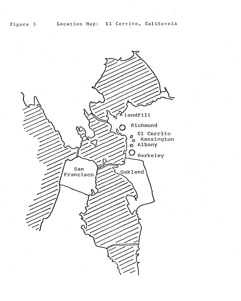 Figure  3 Location  Map:  El  Cerrito,  California Richmond El  Cerrito o  Kensington o  Albany Berkeley