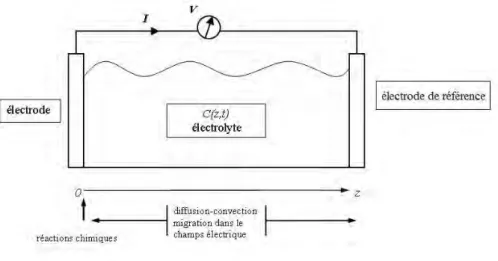 Figure 1.1 – Cellule électrolytique