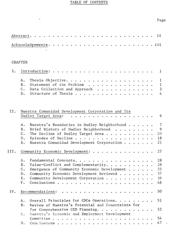 TABLE  OF  CONTENTS Page Abstract.  . . . . . . . . . . . . . . . . . . . . . . . . . 