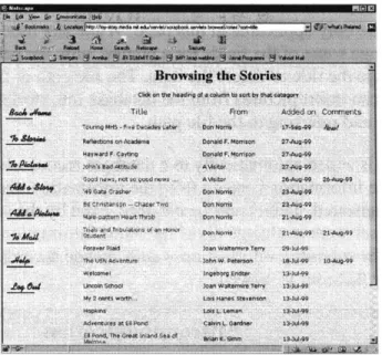 Figure 6-5  Browsing the  database