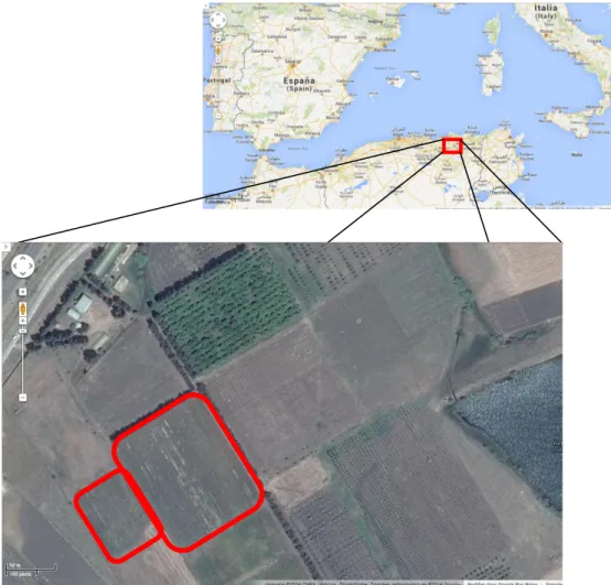 Figure 8 : Localisation de la zone d’étude (GoogleMaps) 