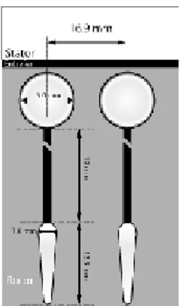 Fig. III.4. Barre du rotor a double cage type C 