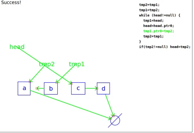 Figure 1-4: CoMo animates the code’s execution on a structure. The line