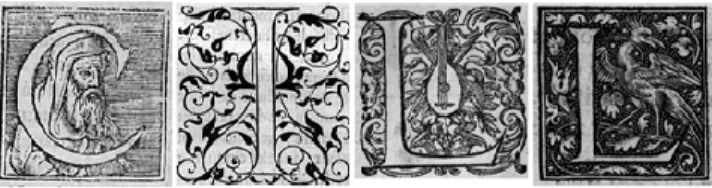 Figure 1. Drop Caps Examples