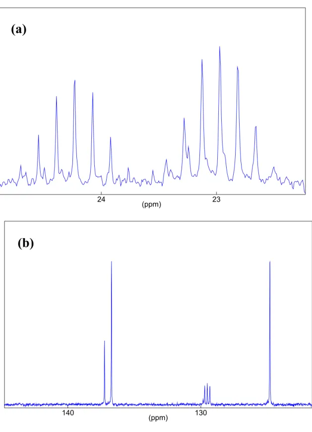 Fig 3.5 Spectre RMN  13 C du liquide du DBM (10D). 
