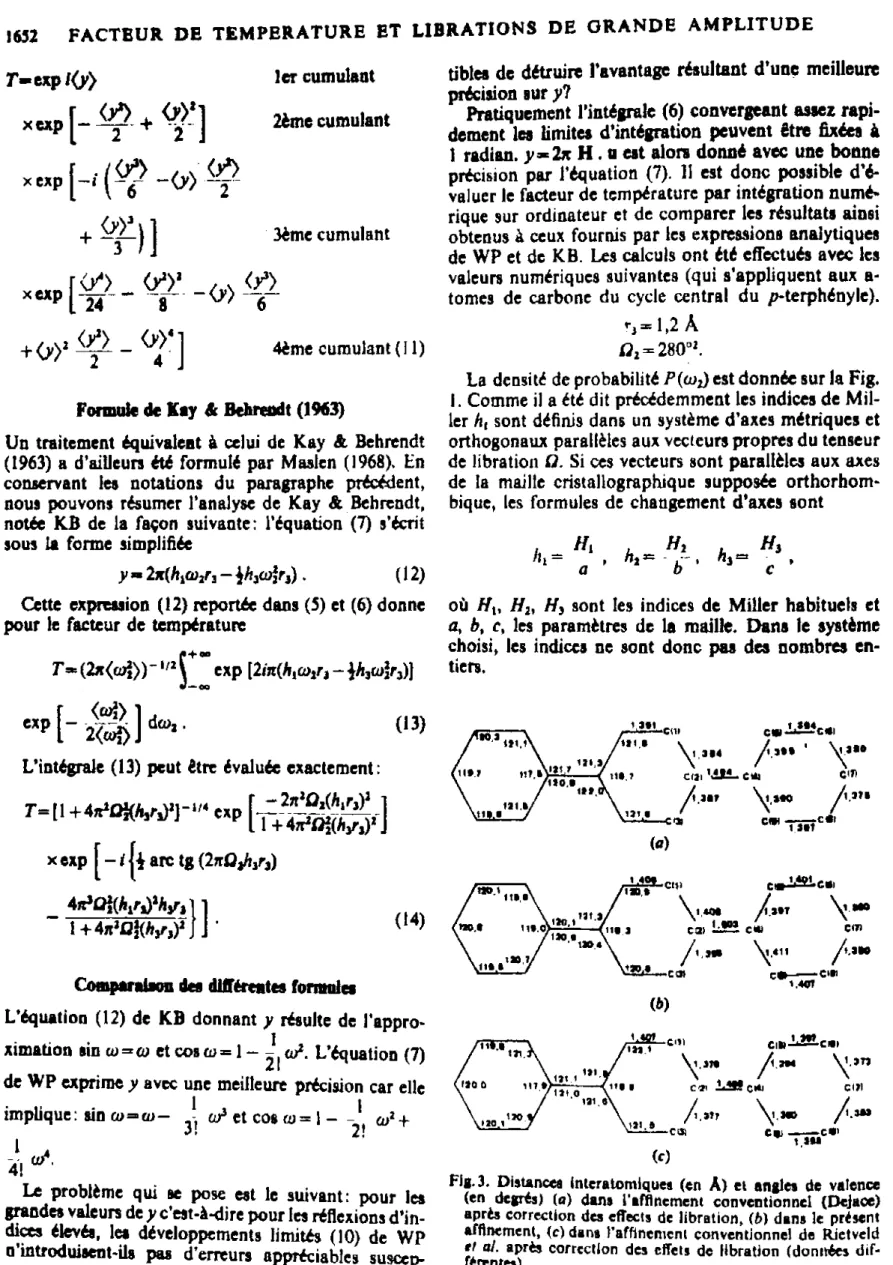 Fig. 3. Distances interatomiques (en À) et angles de valence