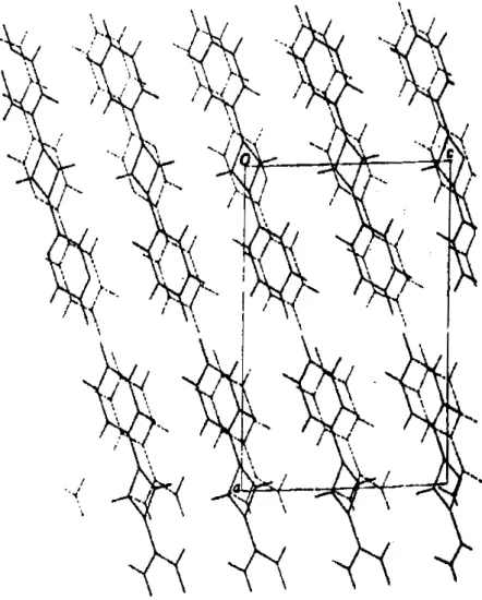 Fig. 2. Projection along the b axis. The arrangement of p*