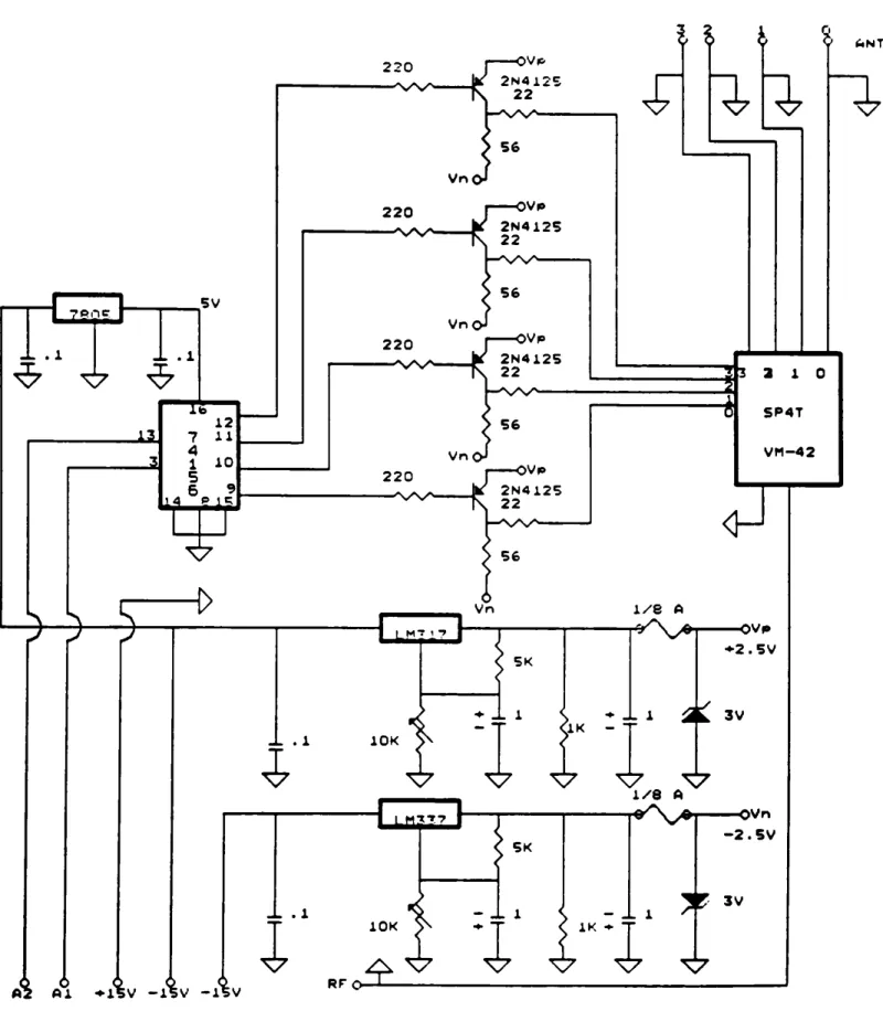 Figure 4.3: Commutateur ci diodeJ et circuits de commande.