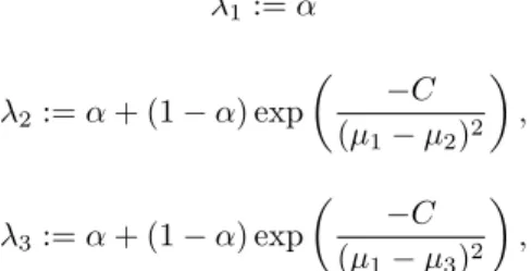 Table 4: Largest eigenvalue of the discretized operator