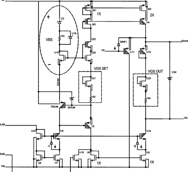 Figure  3-8:  Source  coupled  switch  current  limiting  VGS  generator.