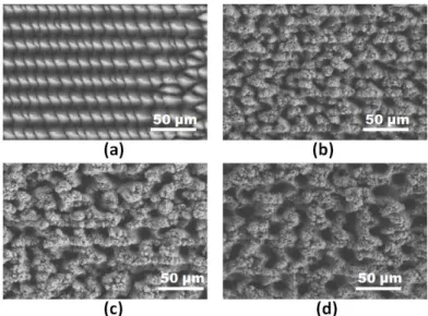 Fig. 8. SEM image of the bottom of the trench after cleaning in ultrasonic bath as seen on SEM