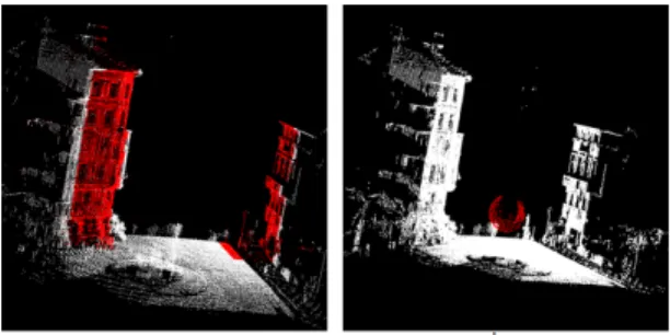 Fig. 4: Result of salient points detection according to the four 3D saliency extraction methods